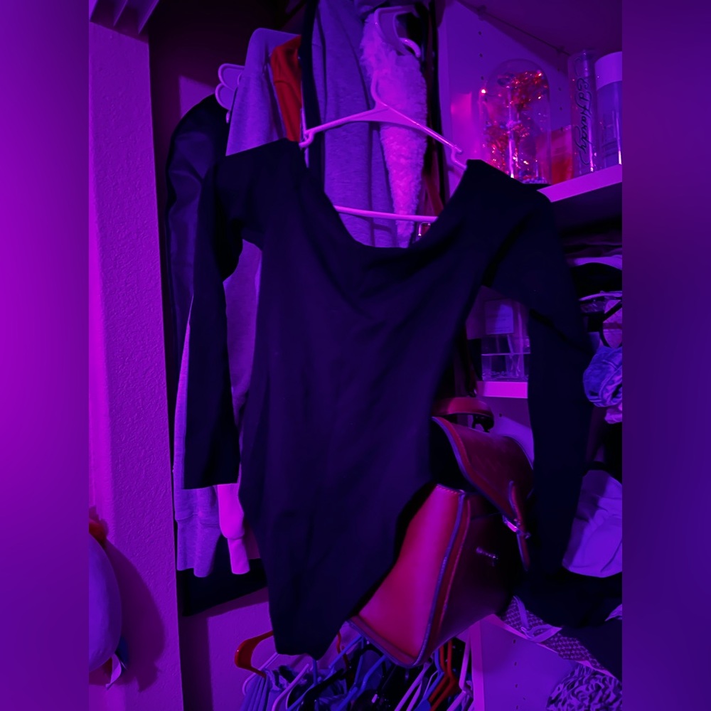 Forever21 black long sleeve bodysuit 🎭
